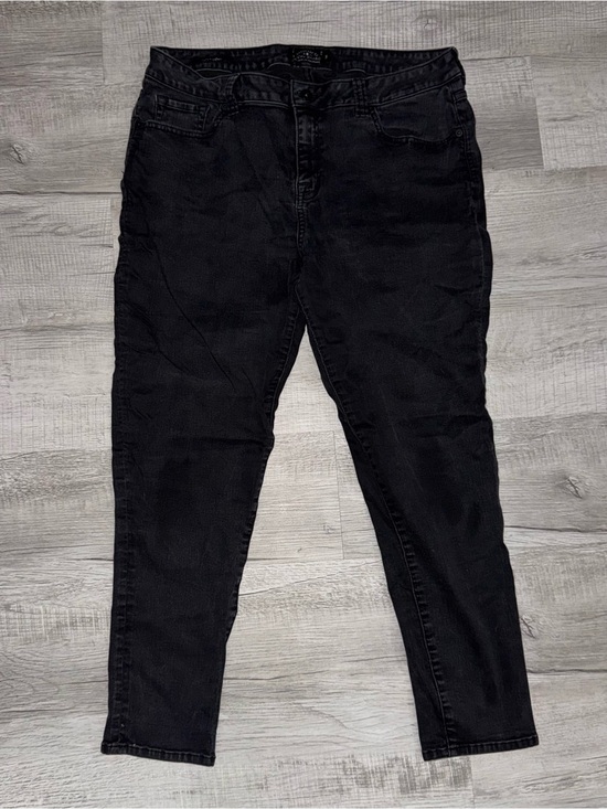 Lucky Brand Denim - Lucky Brand Jeans Womens Size 18W Black Cotton Stretch Ginger Skinny Light Wear